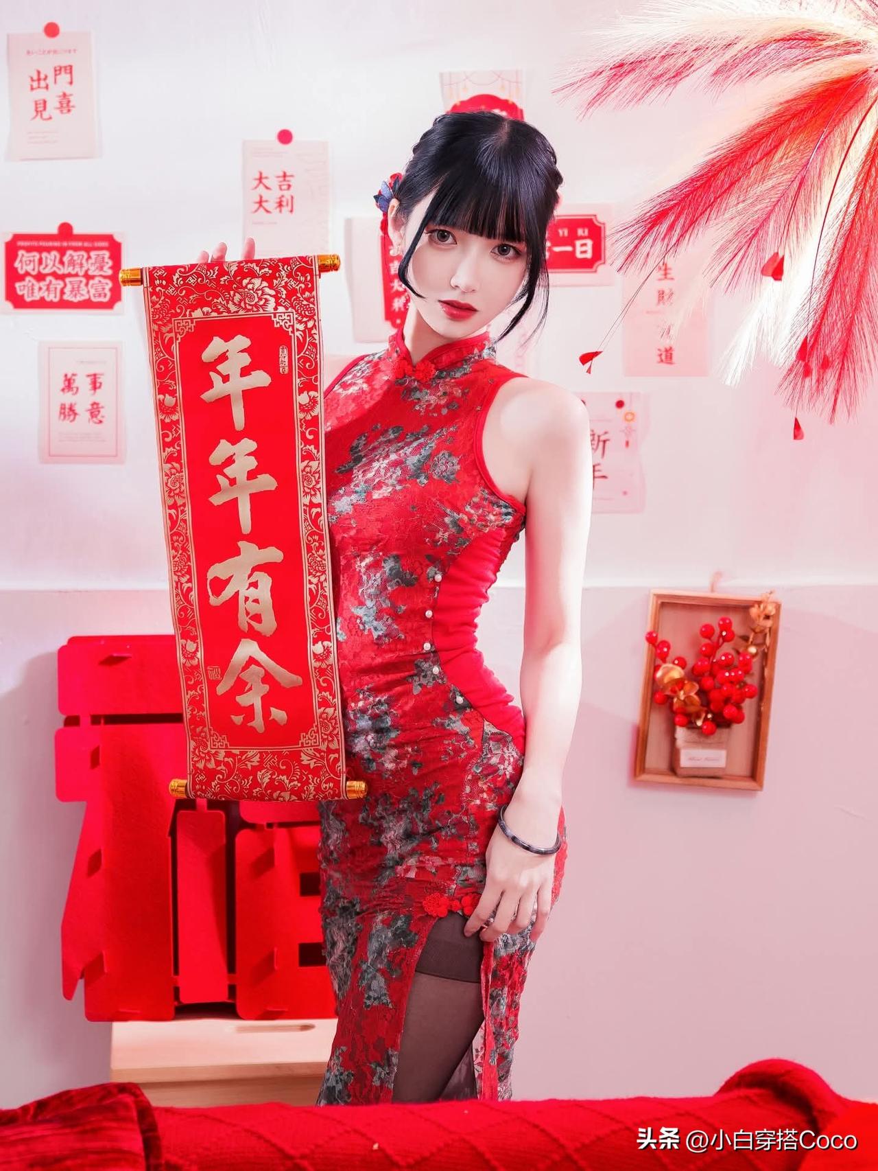 今日穿搭分享
      最美中国红，[福][福][福]