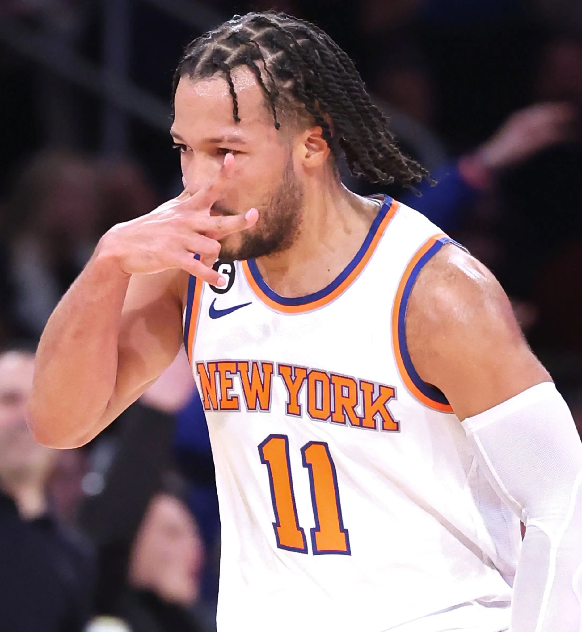 NBA总决赛尼克斯vs马刺 布伦森末节1分34秒连得8分，主导8-0，要收割比赛