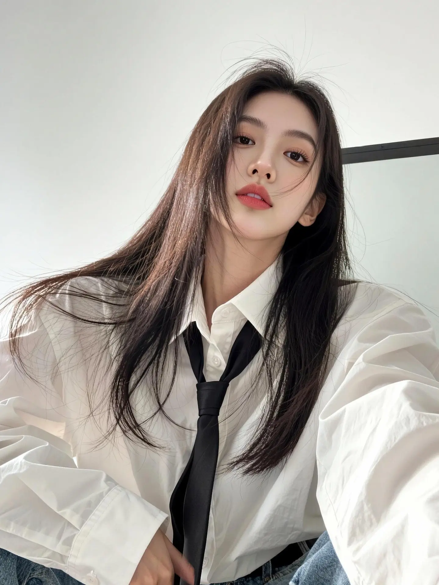 AI衬衫系领带自拍 随变ai随便玩 ai创作 玩法合伙人计划 随变一拍都很夯