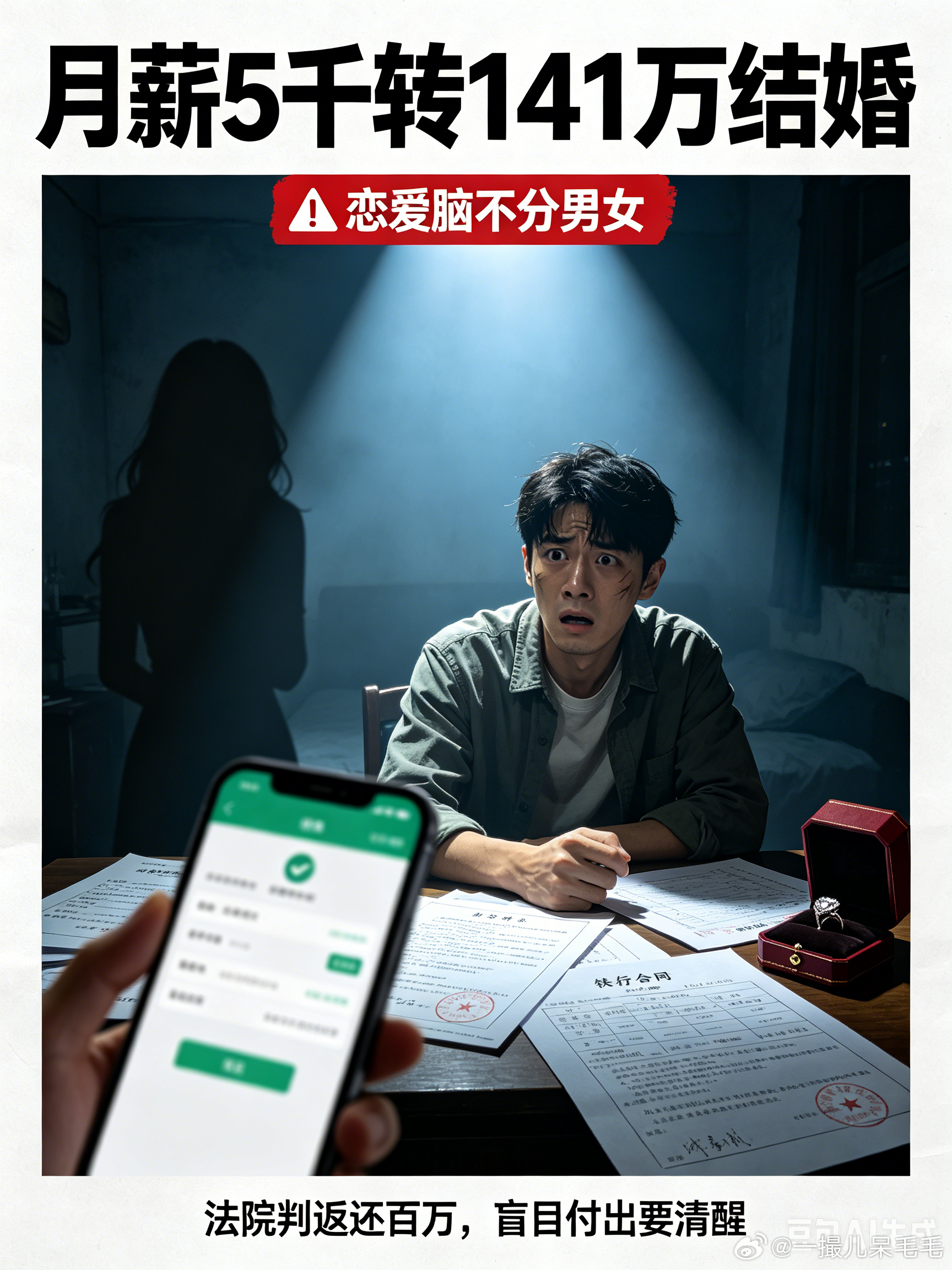 月薪5千男子为结婚给女友转账141万月薪五千却卖房借贷凑141万转给女友，只为成