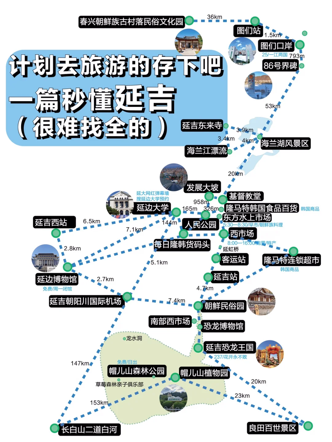 延吉必去八大景点❗第一次去必看