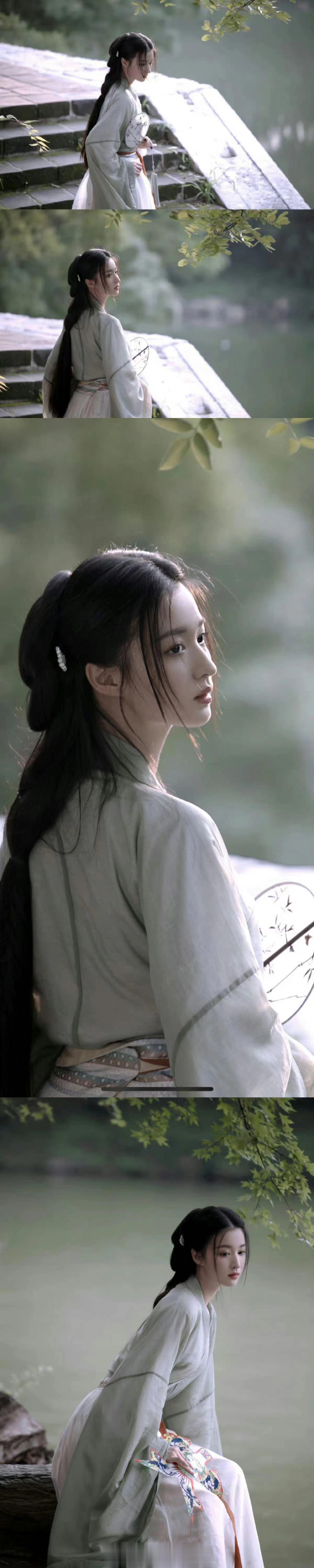 #王楚然王鹤润同款拍照位# 乍一看还以为角丽谯是王楚然演的，直到看到了演员表居然