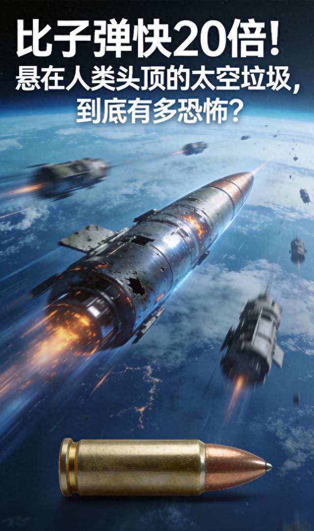 比子弹快20倍！悬在人类头顶的太空垃圾，到底有多恐怖？
