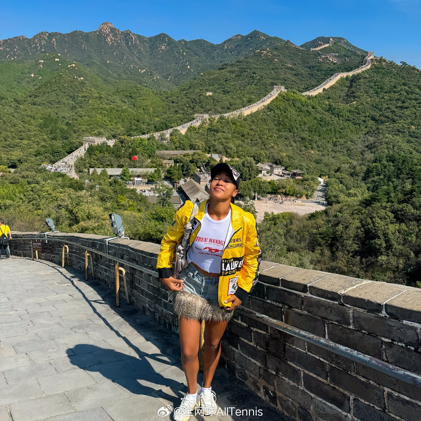 ni hao 🇨🇳☺️大坂直美长城打卡✅2025中网 ​​​