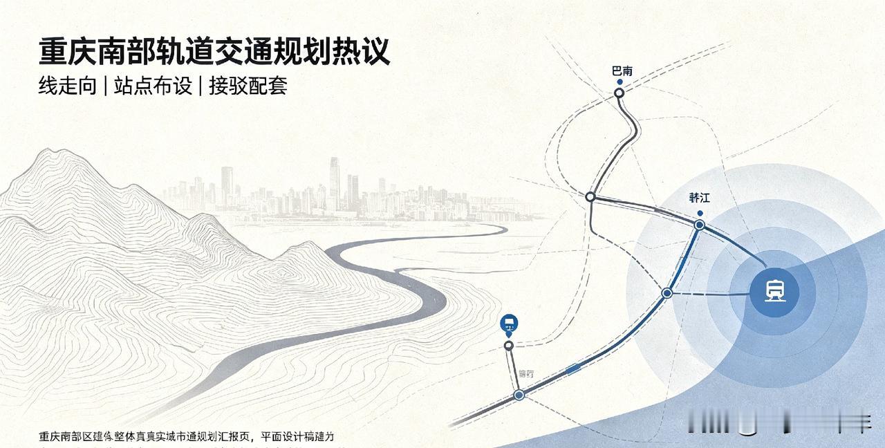 重庆南部轨道交通规划迎来热议，不少市民纷纷在线展开讨论，大家都在期盼南部片区出行
