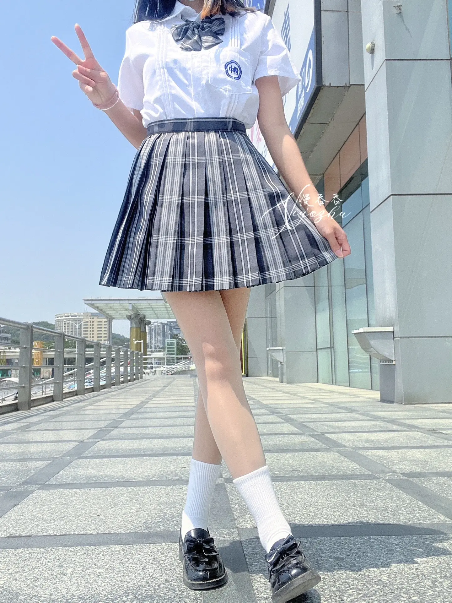 如果天气好的话，我会穿jk来见你