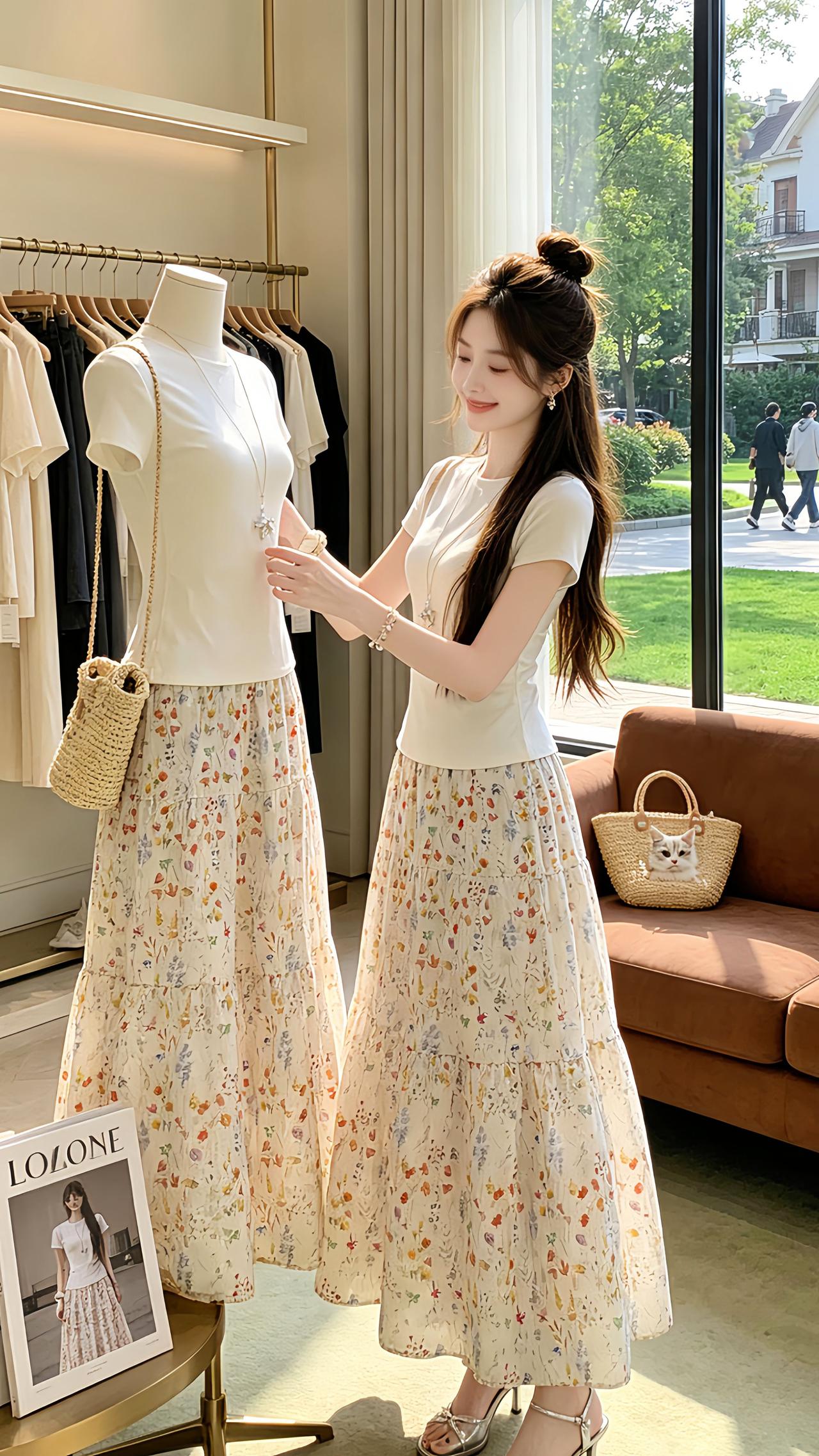 少女感夏日ootd 夏日显瘦穿搭指南 夏季绝美碎花裙推荐 夏日穿搭ootd 夏季