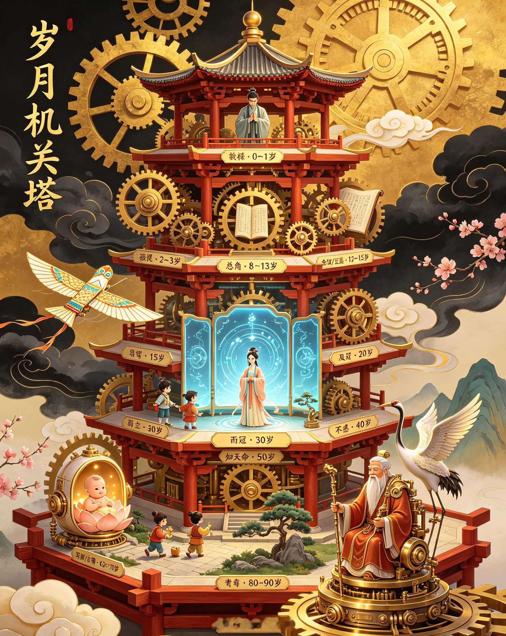 只有中国才能把年龄说得这么美  金钗碧玉是少女的灵动，弱冠而立是青年的担当。这套