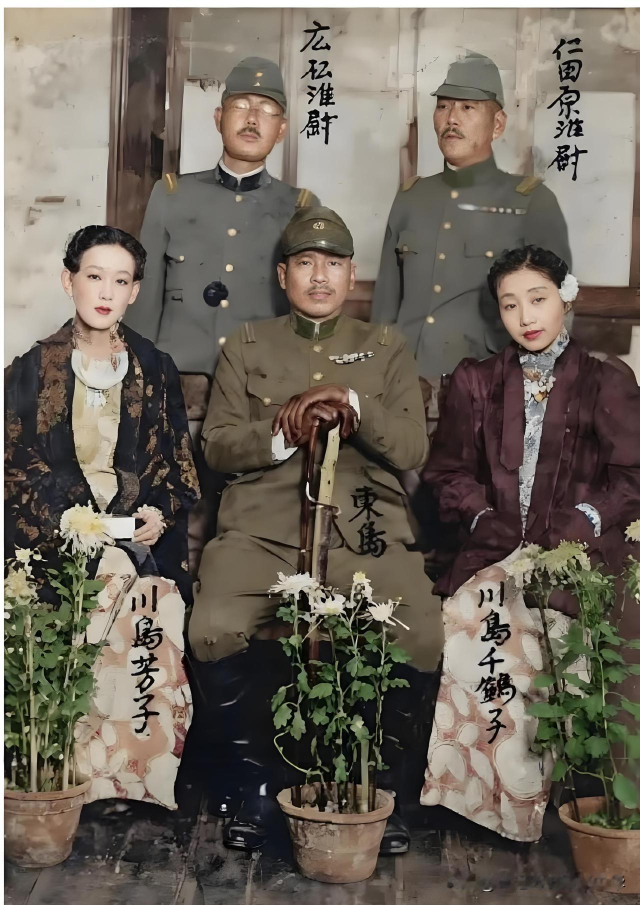 这不是影视剧照，更不是演员扮演的，她就是二战时期大汉奸川岛芳子(金碧辉)。也是这