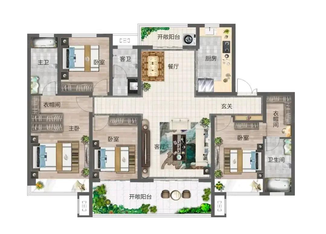 轻奢房地产界出现了四款非同凡响的户型。如果在这四个房子当中挑选一款，估计80%的