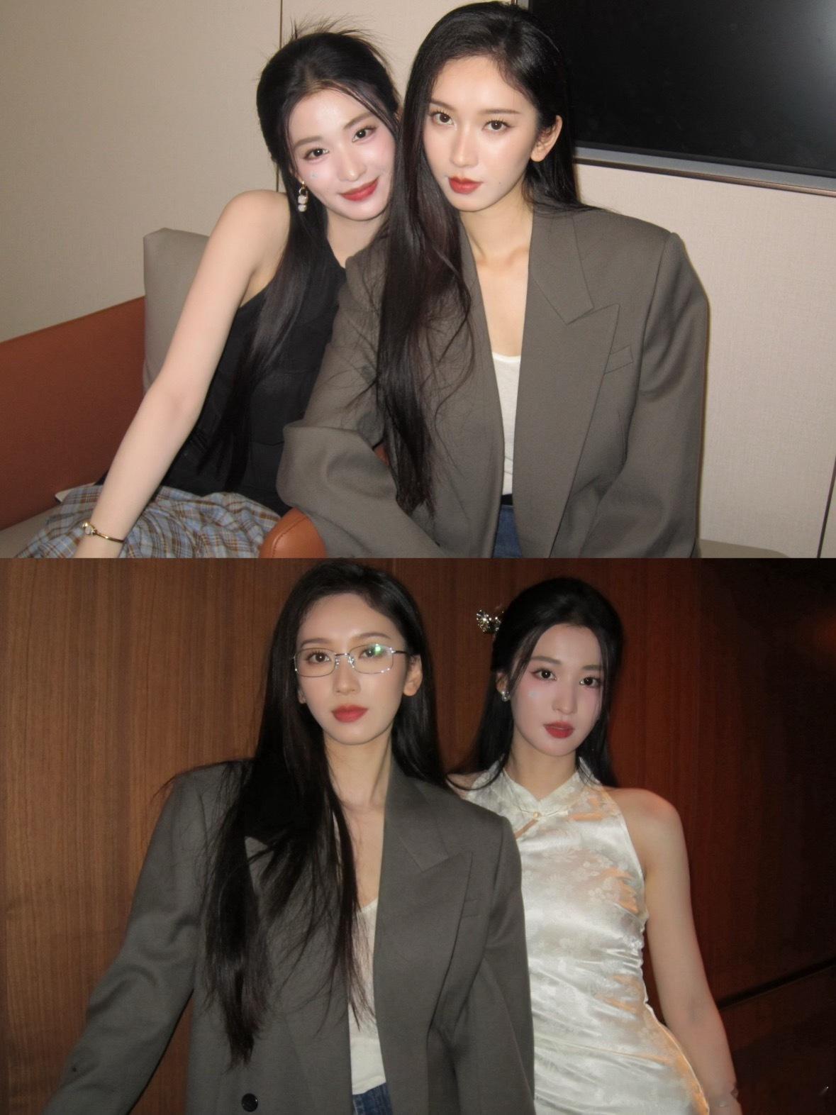 王楚然刘令姿这一秒过火合照谁能拒绝两位172cm清冷大美女同框！ 是民国颜值天花