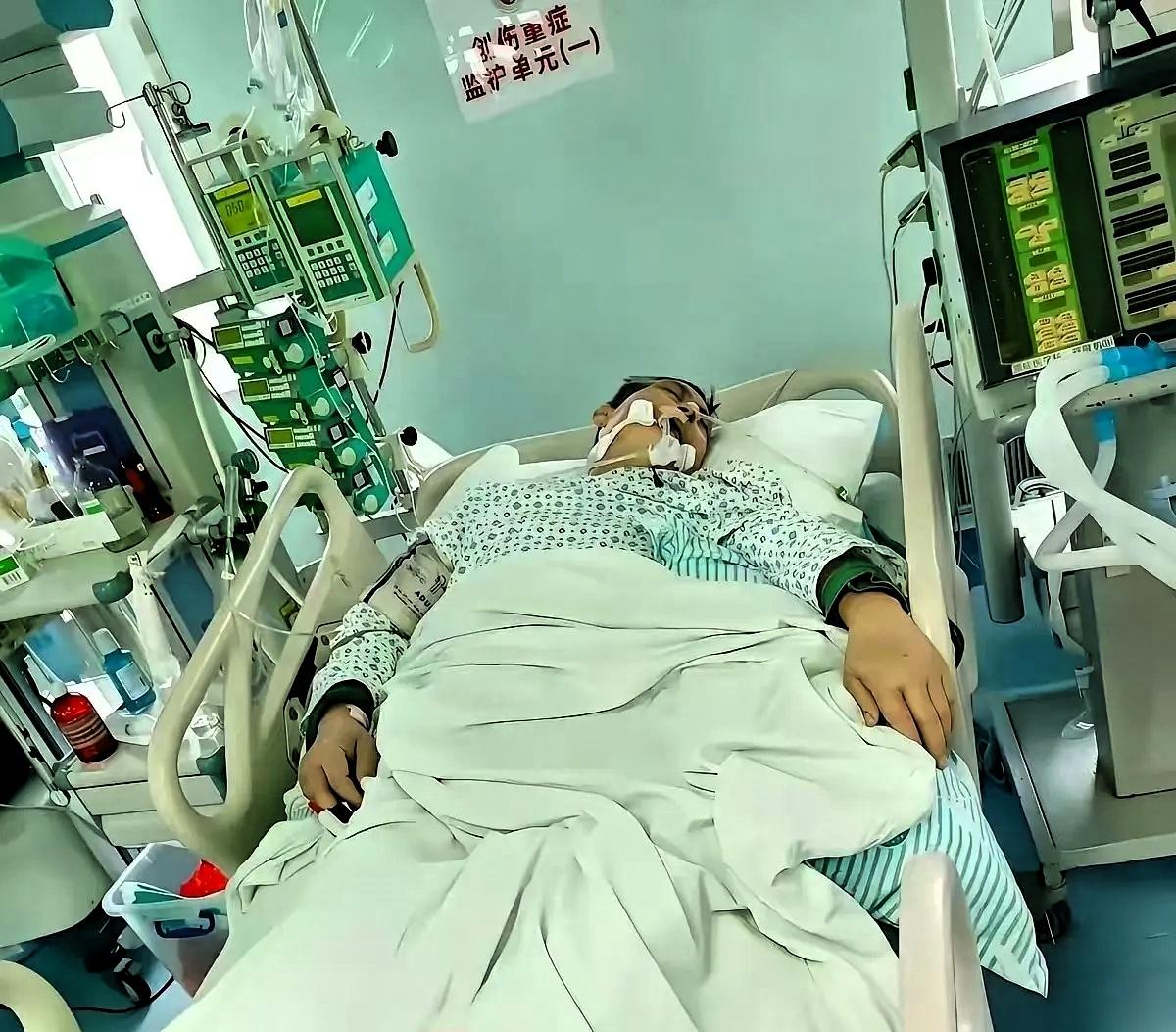 没人味了！上海，男子躺在医院的病床上，已经意识不清，生命已走到了尽头

其再婚妻