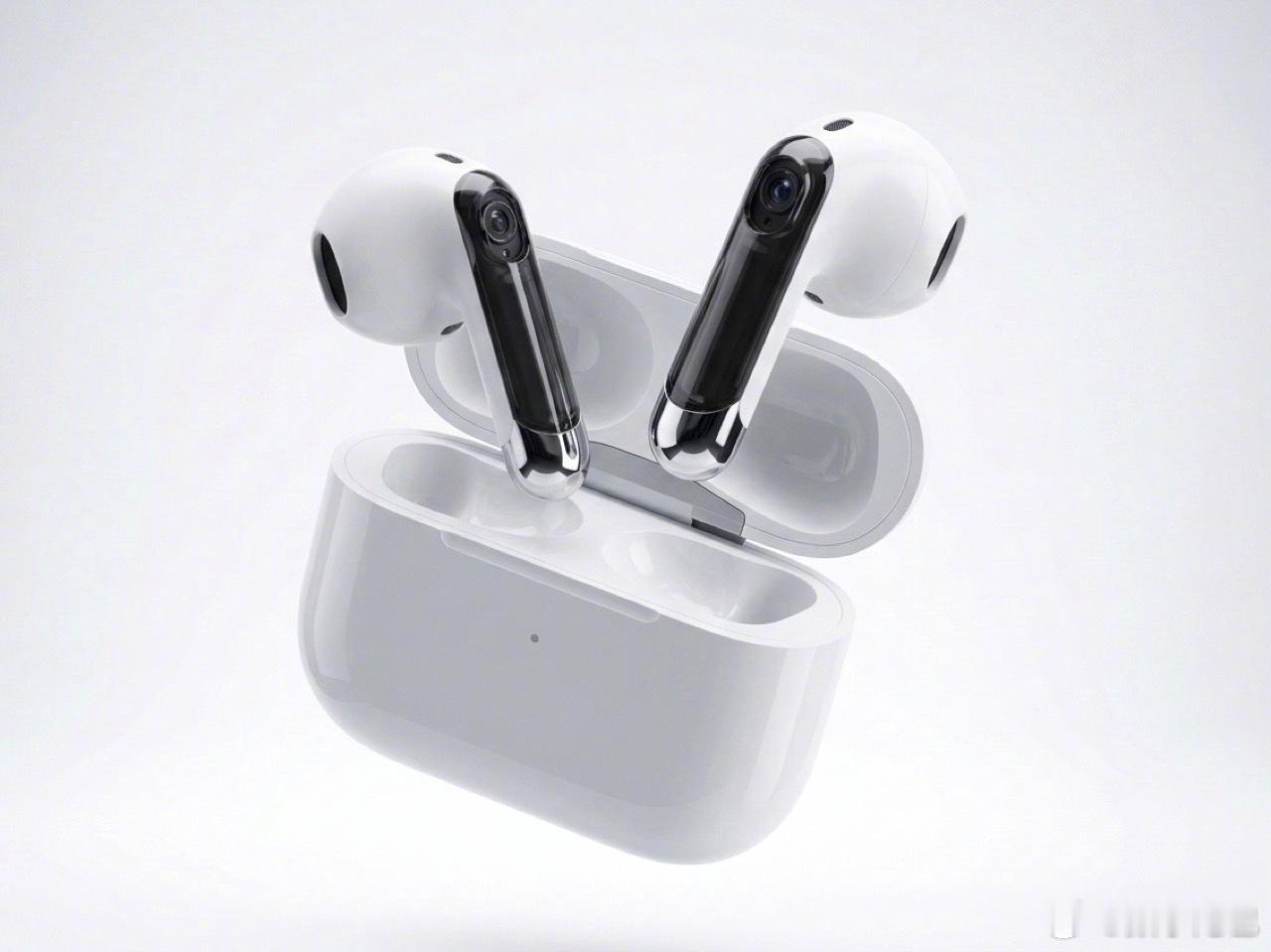 装有摄像头的 AirPods Ultra 今年推出，但…不能拍摄- 耳机柄内置红