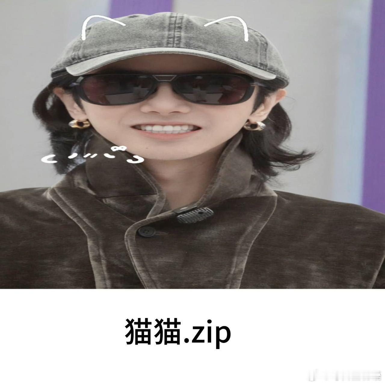 用zip格式打开华晨宇 看到工作室发的zip格式花花，被这扁扁的造型萌到了，六字