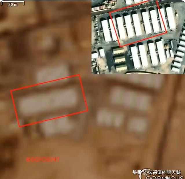 科威特阿里・萨勒姆美军空军基地遭伊朗导弹打击后，卫星图像显示多处美军士兵营房等建