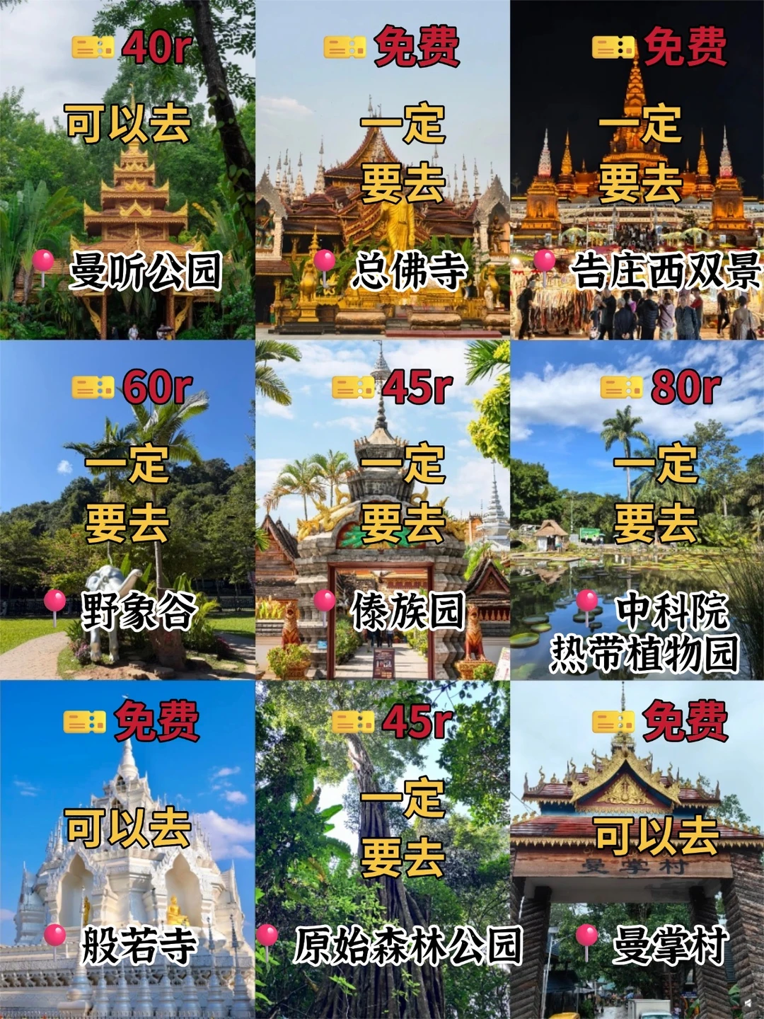 西双版纳三日游｜保姆级逛吃攻略❗