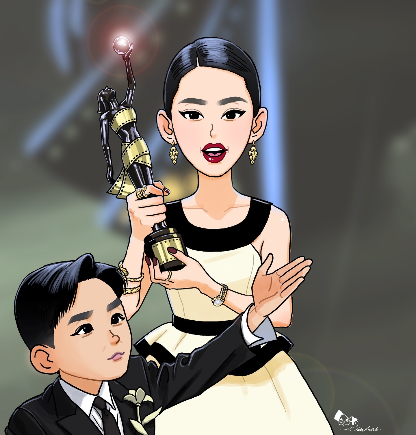 “小野”卢镇业和女友廖子妤，这一对好甜。 