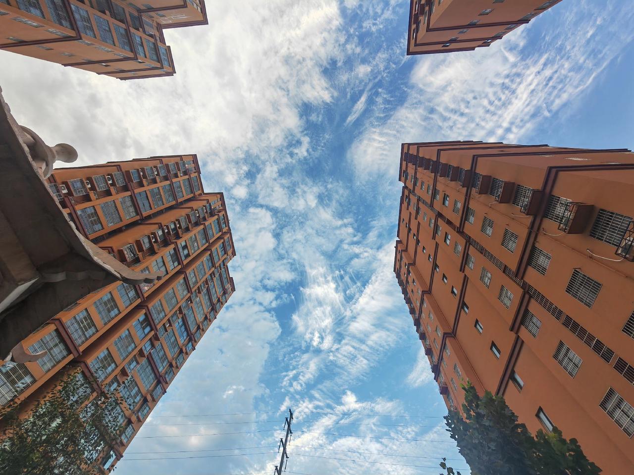 今天的天空特别美