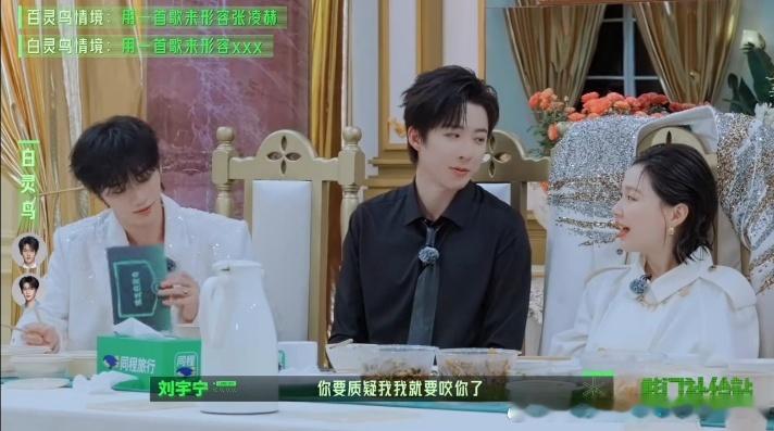刘宇宁用树形容张凌赫开始推理吧 你们觉得用经典老歌形容嘉宾的趣味脑洞，是否比常规