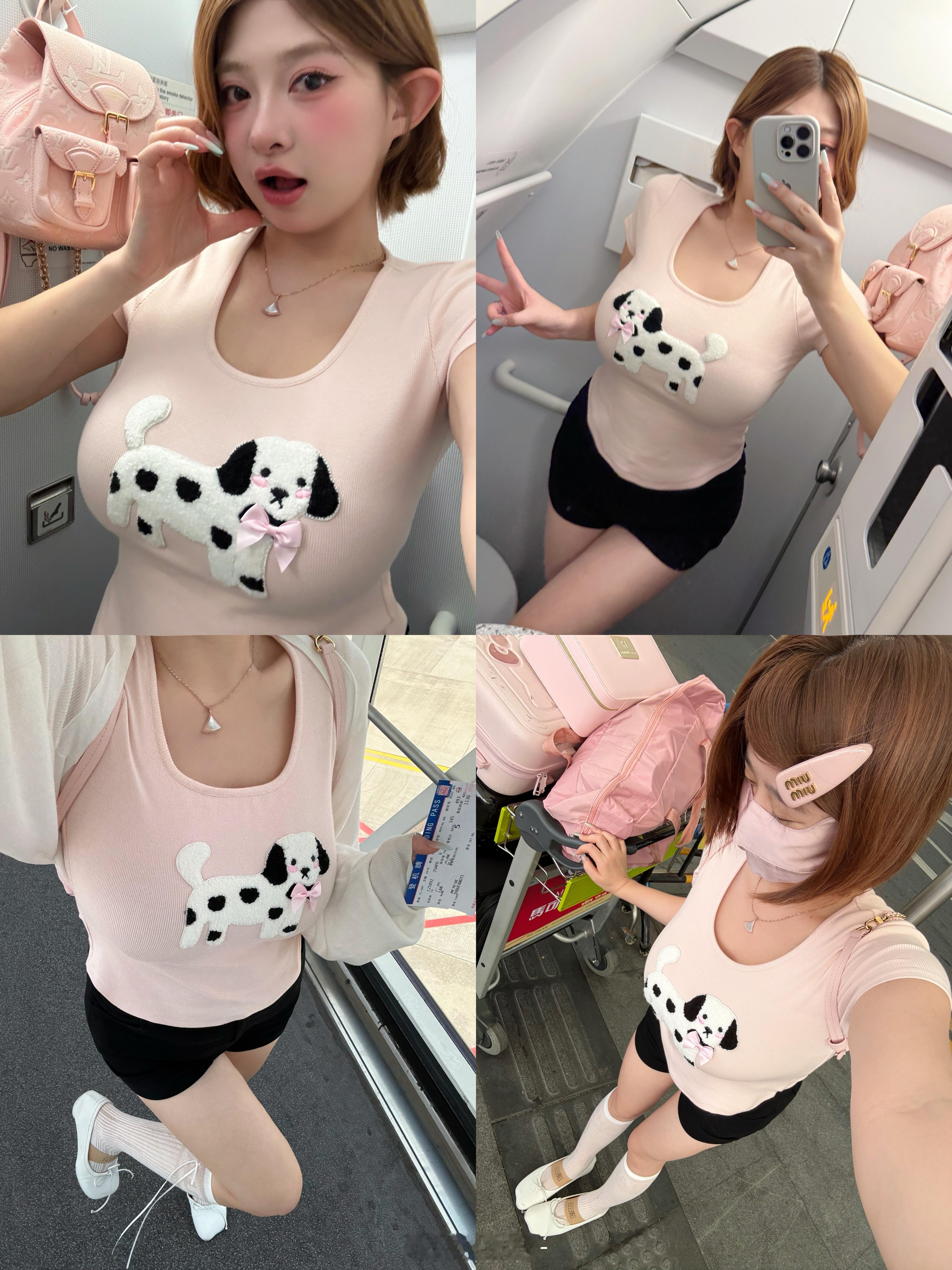 不变形高品棉“奶牛狗T”🐄🐶在线心动n连的奶牛狗T来啦🐶 真的素行走的“种