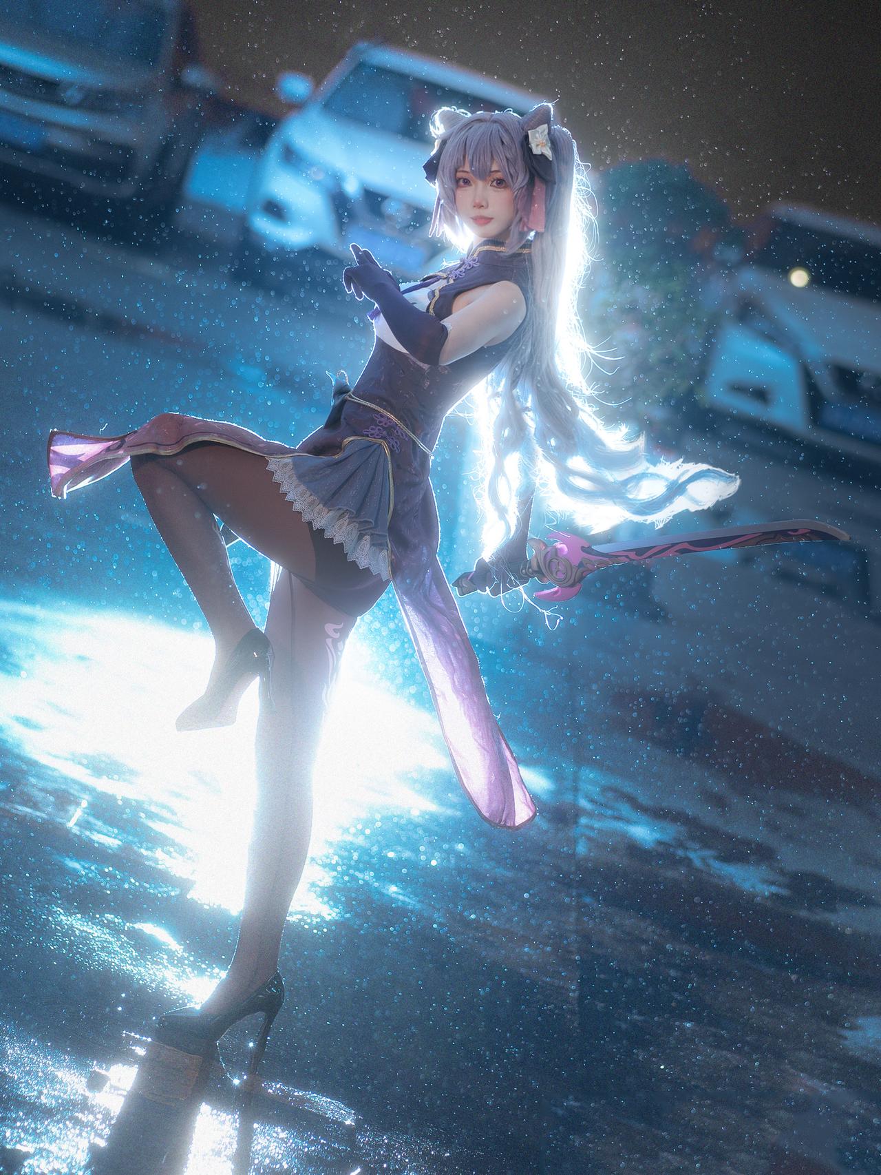 刻晴的剪映写真，英姿飒爽！#原神##游戏##二次元#