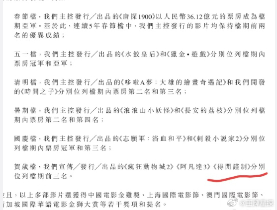 肖战得闲谨制登猫眼娱乐财报猫眼娱乐25年财报提到了得闲谨制肖战《得闲谨制》登猫眼
