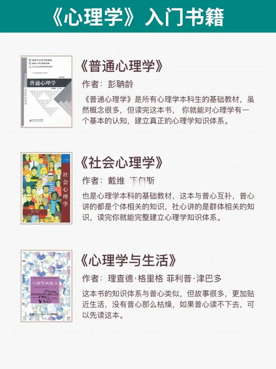 🔥心理学书单来啦‼
