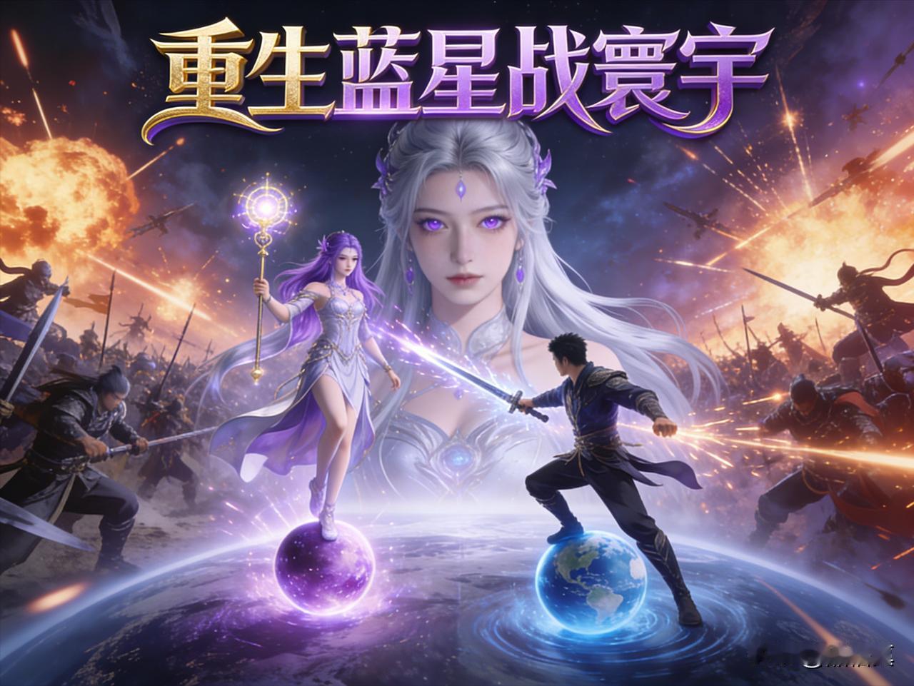 我用大白话给《重生蓝星战寰宇》写的简介：

赵宇总是梦到与一银发仙子搏斗，最后同