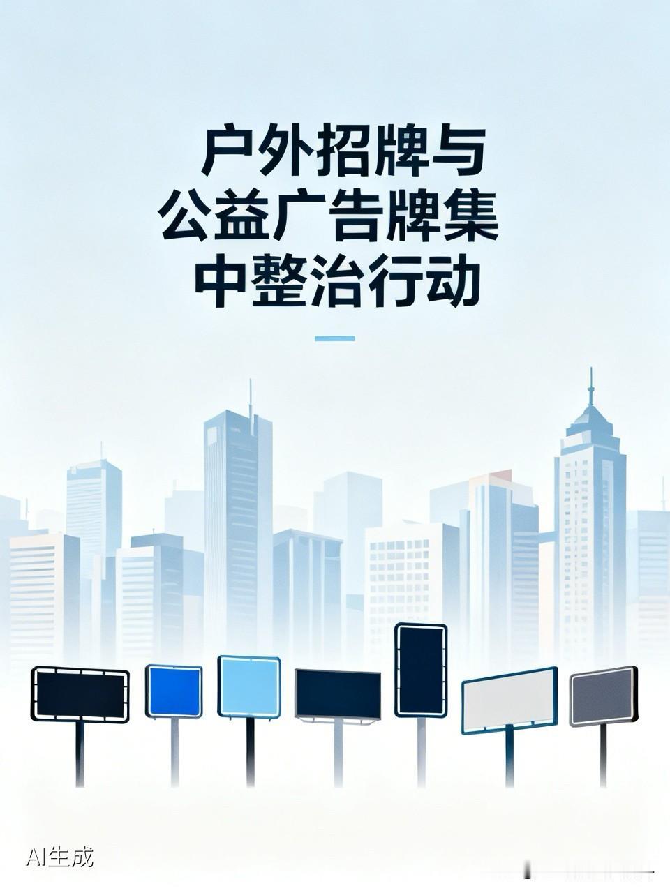 我市启动户外招牌与公益广告牌集中整治行动。5月26日，据平观新闻消息：为进一步落