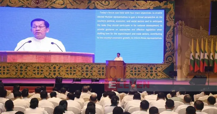 缅甸代总统敏昂莱解释为什么要全国限号、二维码加油