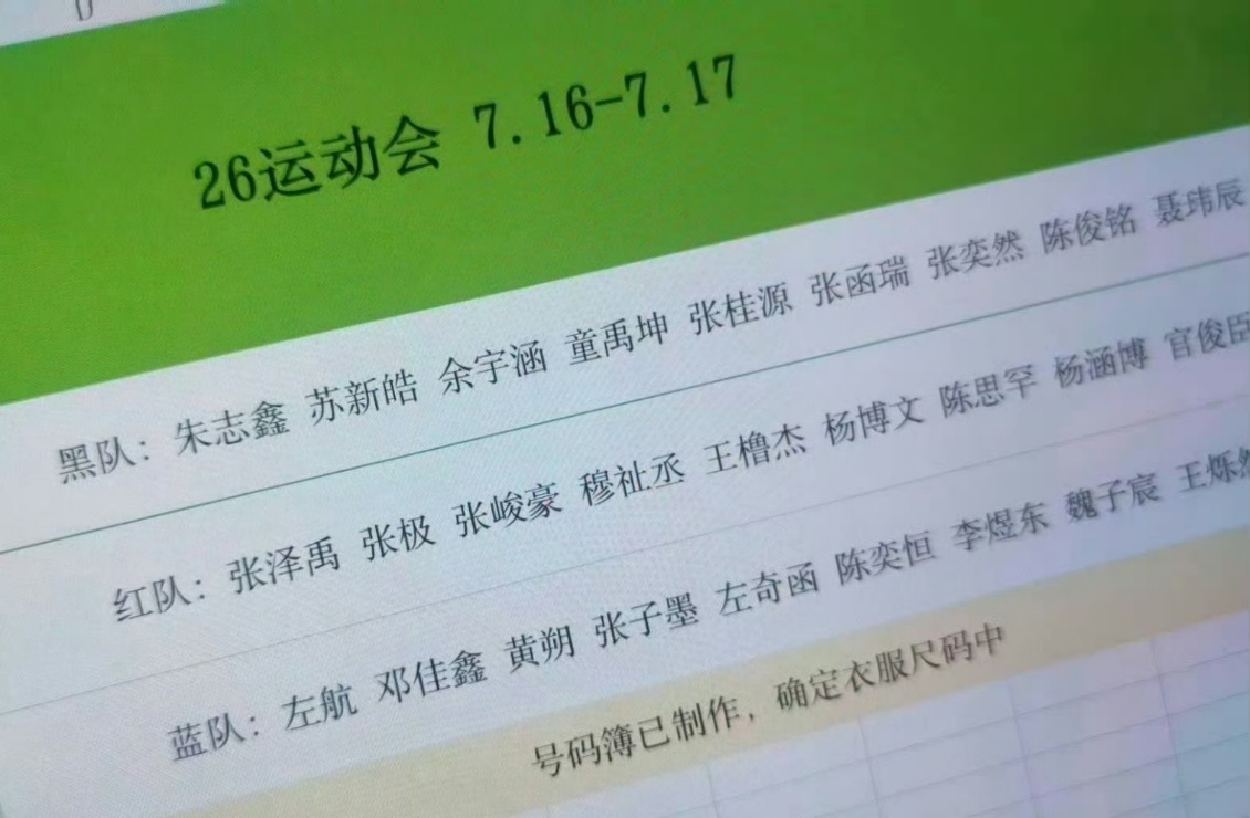 曝TF家族运动会分组名单曝TF家族夏日运动会分组名单曝TF家族今年夏日运动会分组