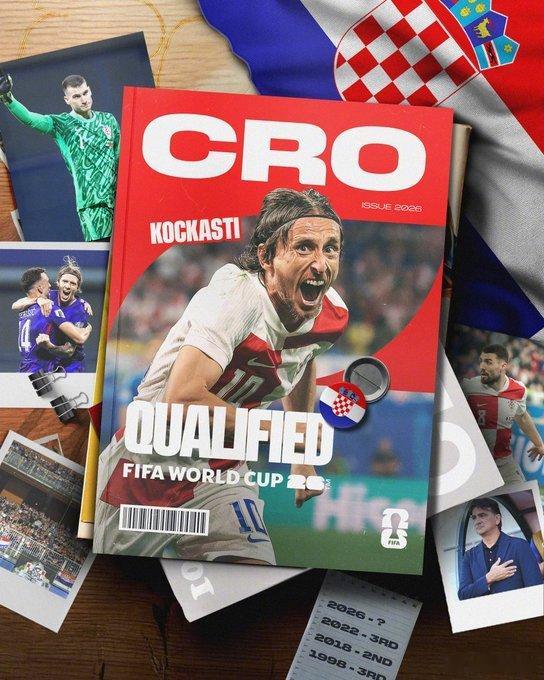 【克罗地亚晋级世界杯】克罗地亚队成为全球第30支和欧洲第3支晋级美加墨世界杯的球