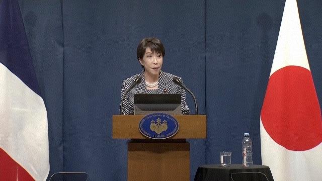 日本首相高市早苗在七国集团（G7）法国峰会结束后，于日本时间6月17日晚在当地举