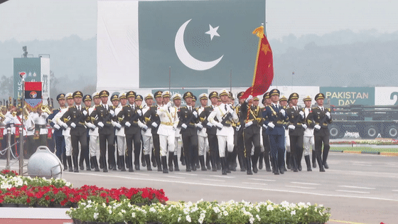 3月23日应巴基斯坦军方邀请，中国人民解放军仪仗司礼大队亮相巴基斯坦国庆日阅兵场
