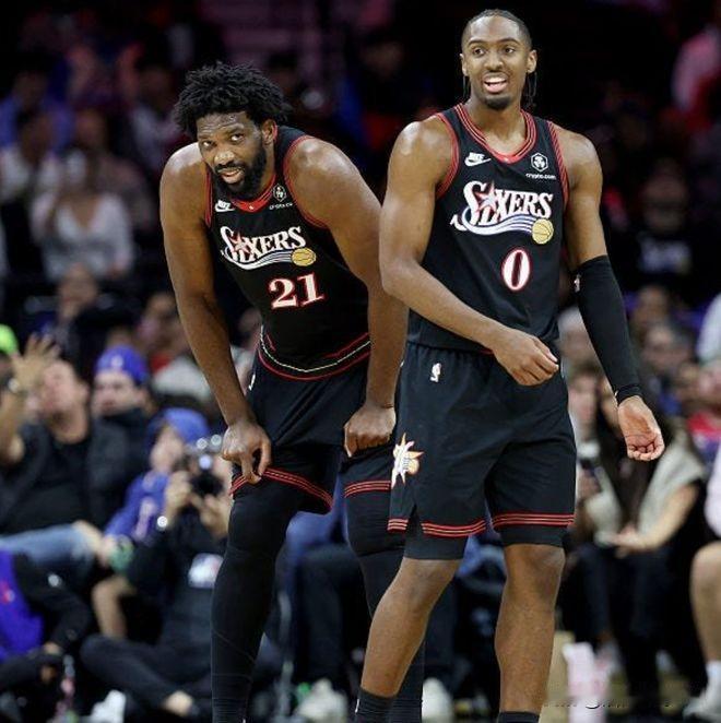 76人队115:102击败猛龙，2大超巨是真猛啊！

1、恩比德，连续第11场比