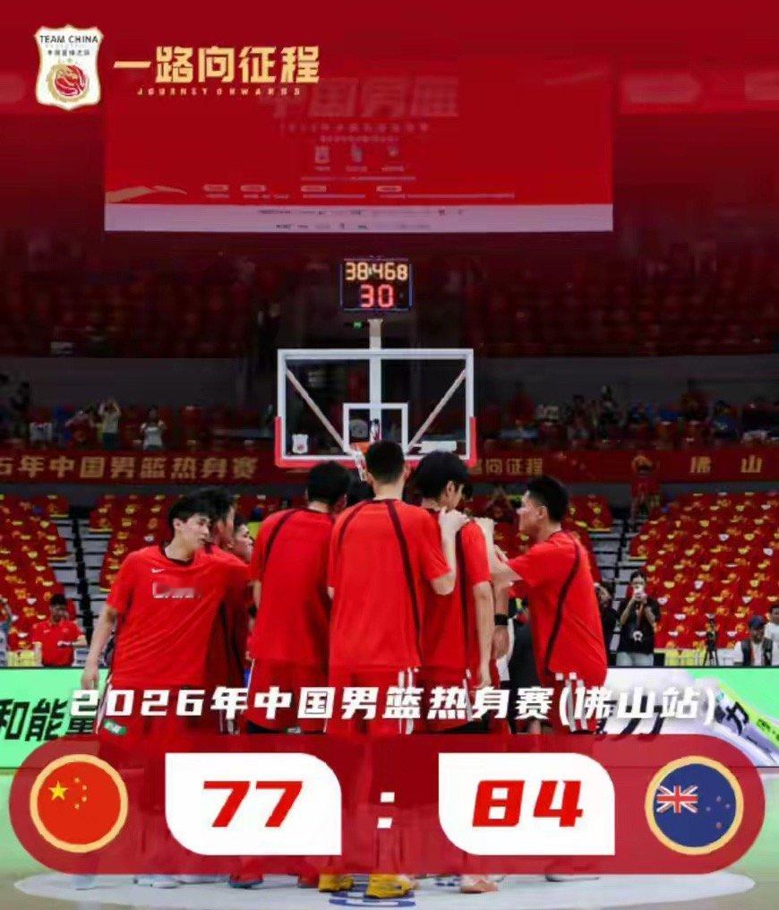 中国男篮热身赛4胜2负收官中国男篮在热身赛末战中以77比84惜败新西兰，至此今夏