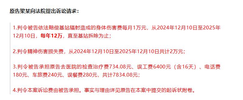 【住户称楼顶基站辐射致头晕失眠，索赔12万！法院：证据不足，驳回】 

买个房，