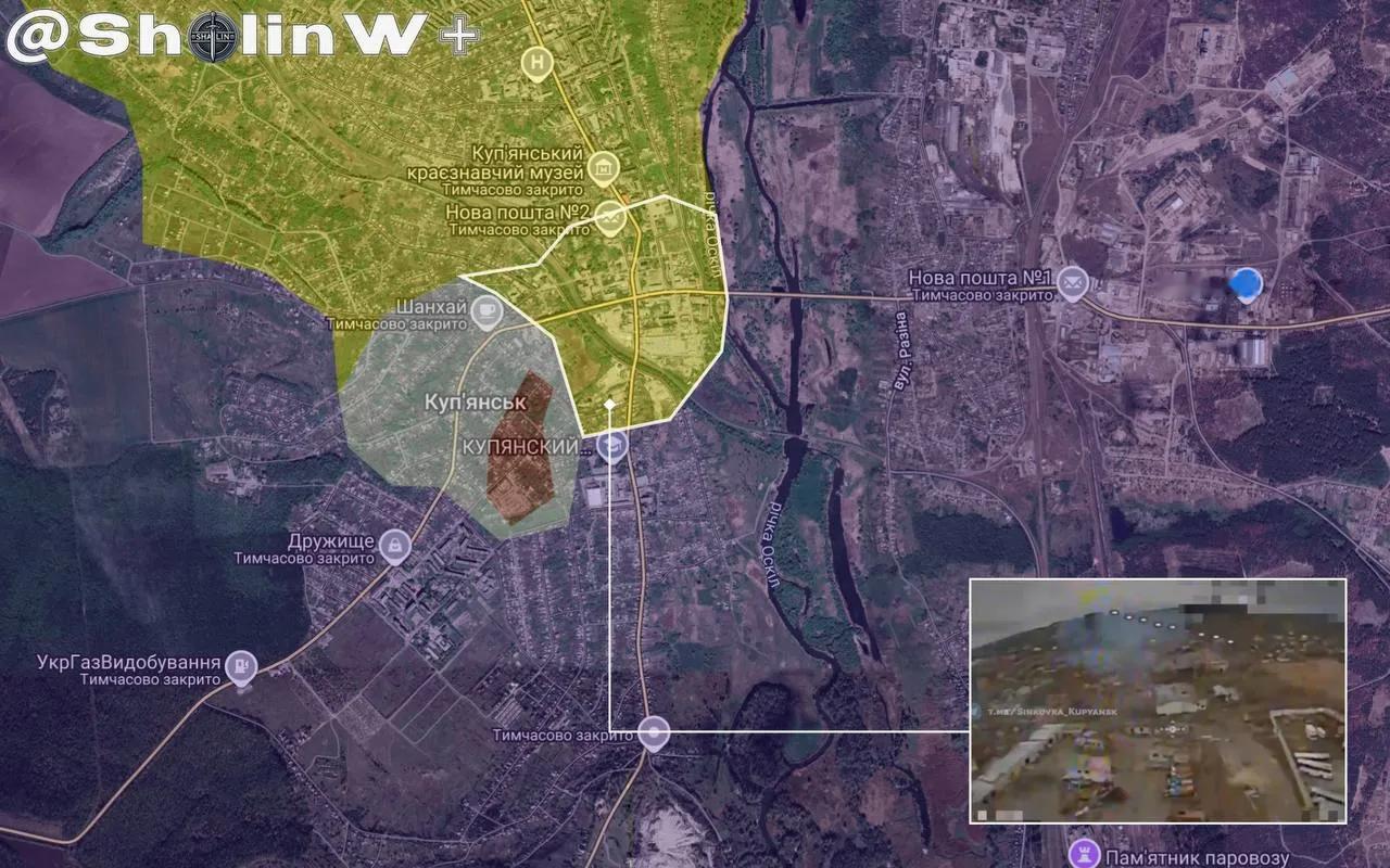 库皮扬斯克西城，即将被乌军清理完毕（如：附图）。库皮扬斯克战斗 库皮扬斯克战事 