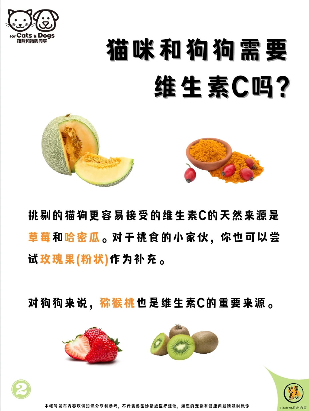 猫咪和狗狗需要维生素C吗?