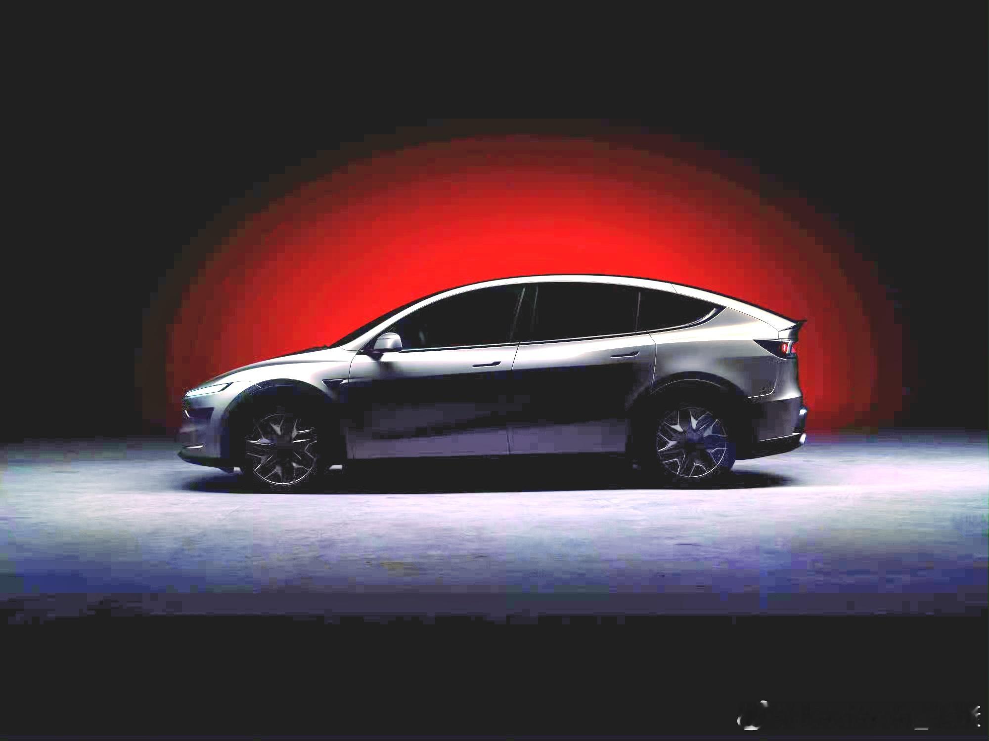 拉了亮度，Model Y L外形估计没太大变动，就是长了点，估计33万起步。特斯