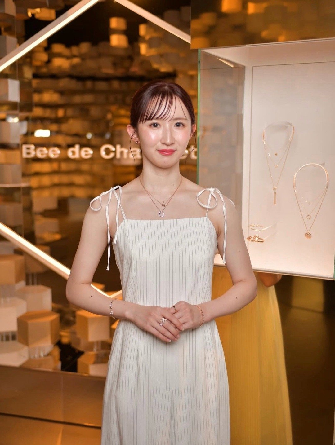 早田希娜x尚美——自然美的赞美诗珠宝展为什么美人需要笑不露齿🤣 ​​​