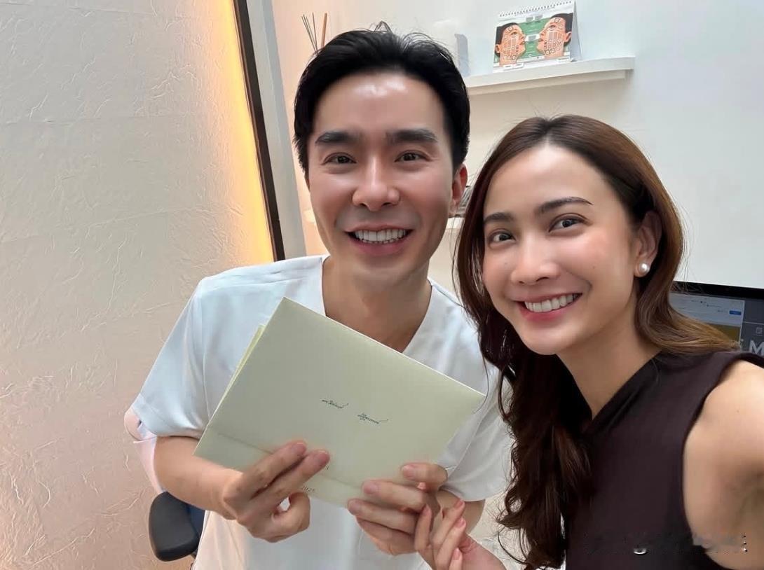 泰娱女神Taew和富商未婚夫Hiso Nai开始派发结婚请柬，婚礼进入倒计时！