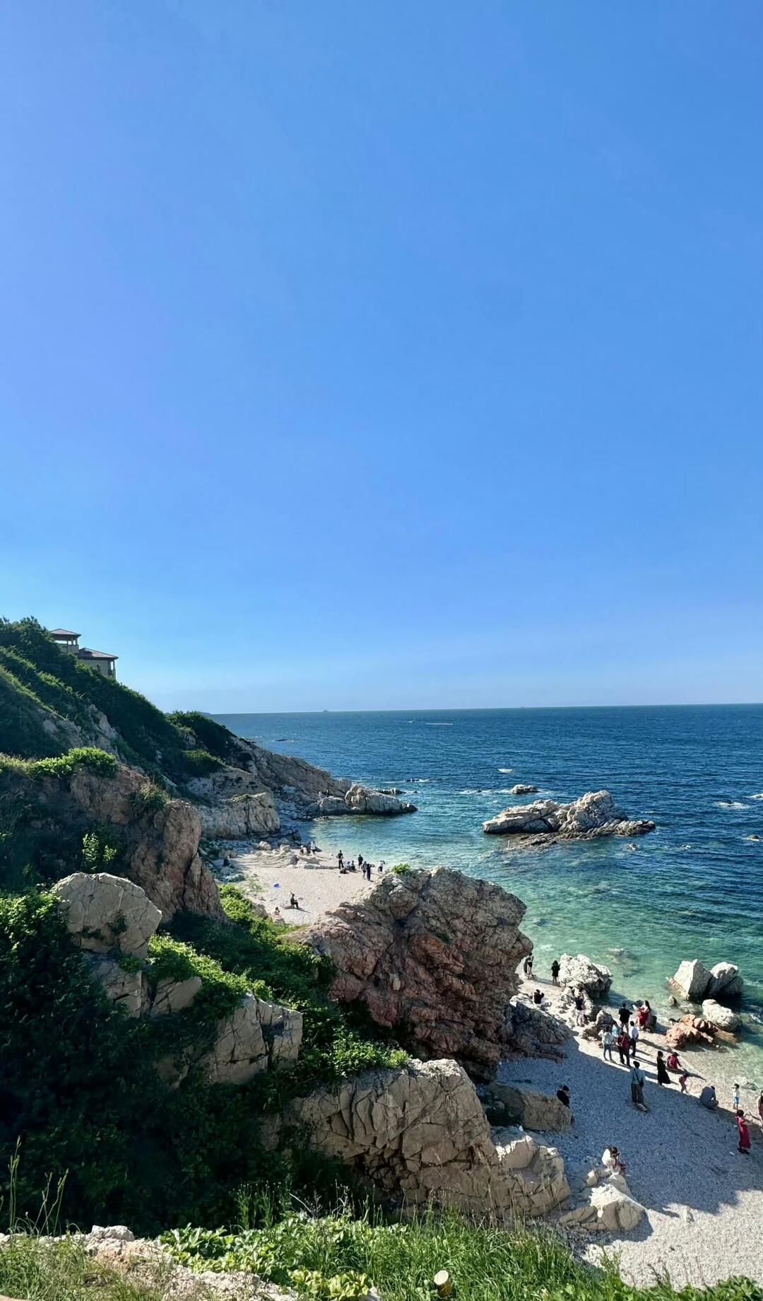 海边的海，真的好蓝