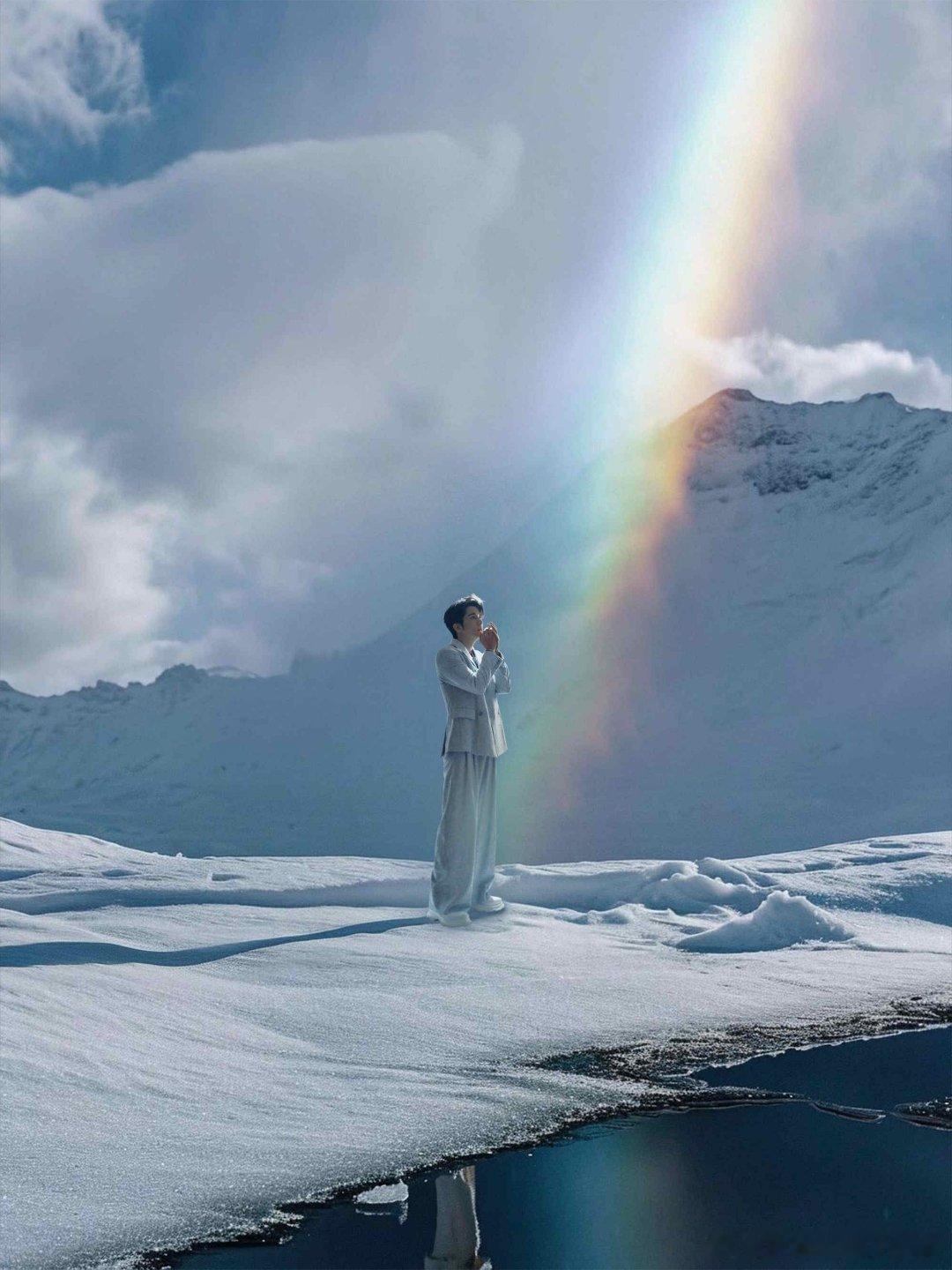 #张新成给上海下了场雪#  哇哦，张新成今天是白雪王子吧！请问 是什么偶像剧男主