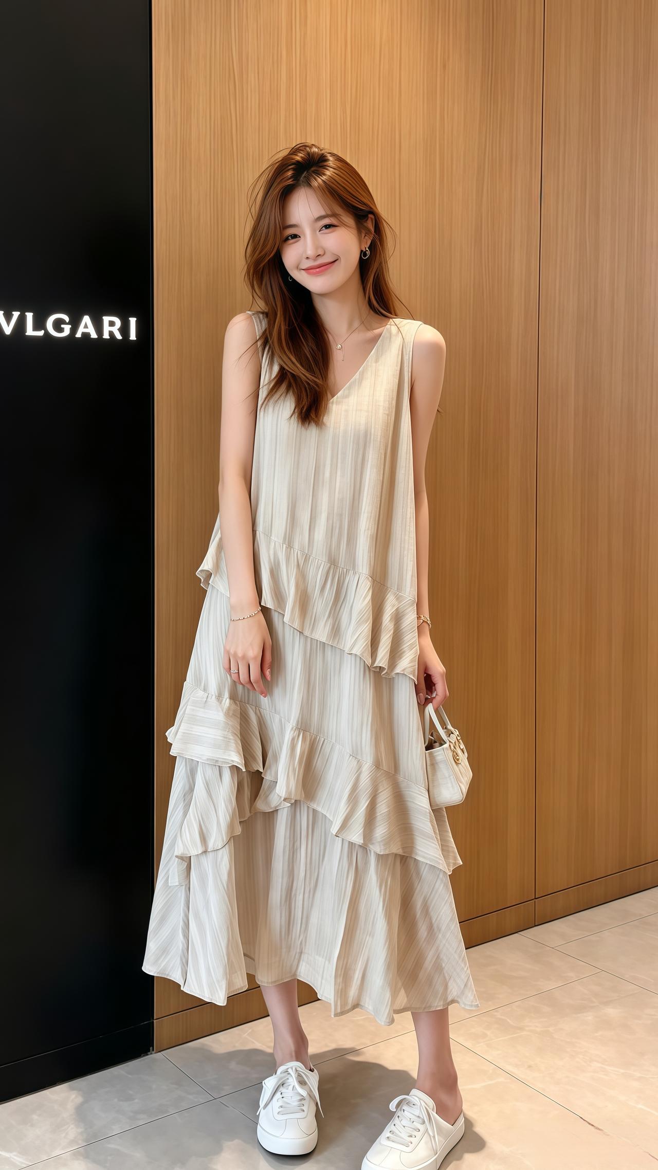 精致女孩夏天少不了裙子 韩系穿搭连衣裙大码女装夏季穿搭