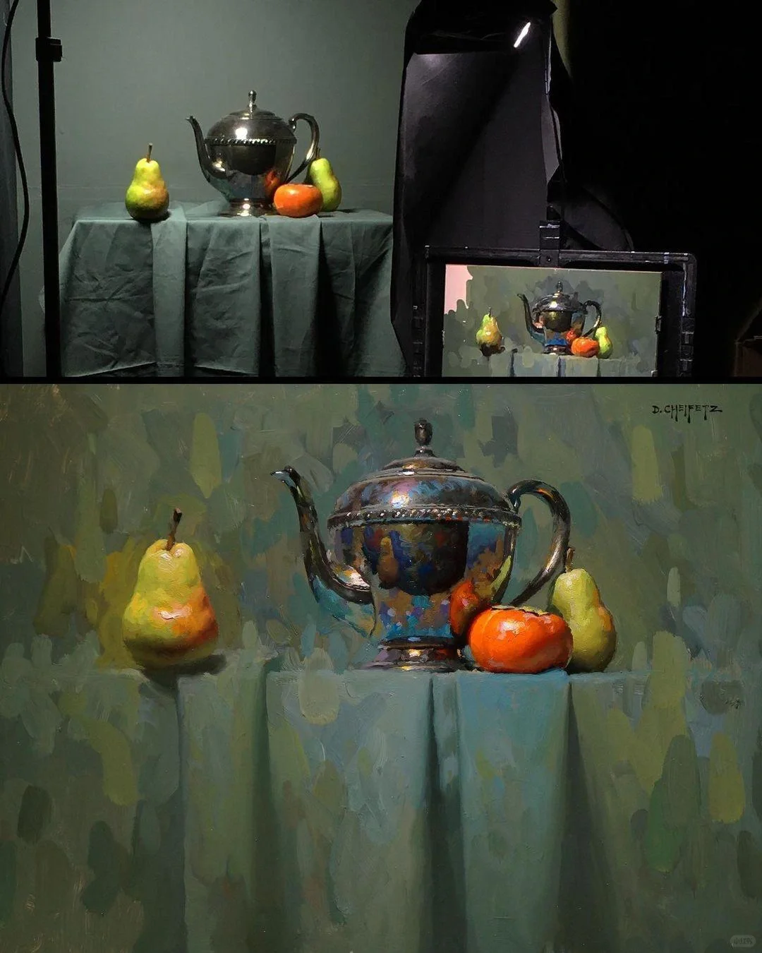 卧槽怎么画出来的，这静物油画能封神了