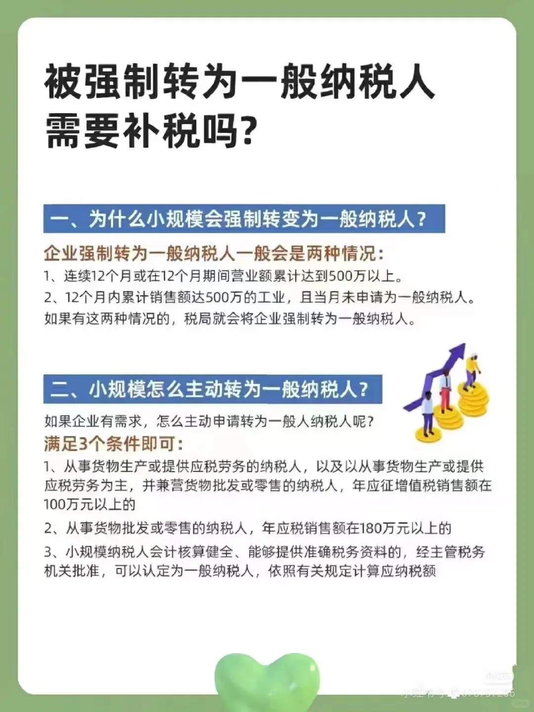 财税小知识[机智] 小规模转一般纳税人