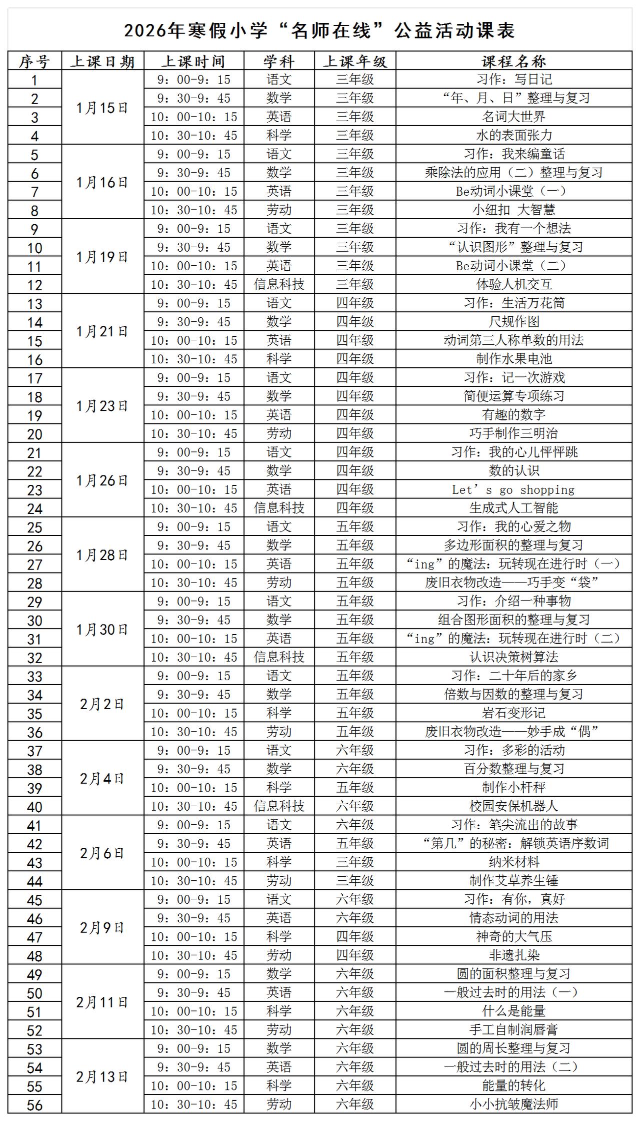 【沈阳家长速看！寒假 “名师在线” 公益课 1 月 15 日开播！】
📢寒假不