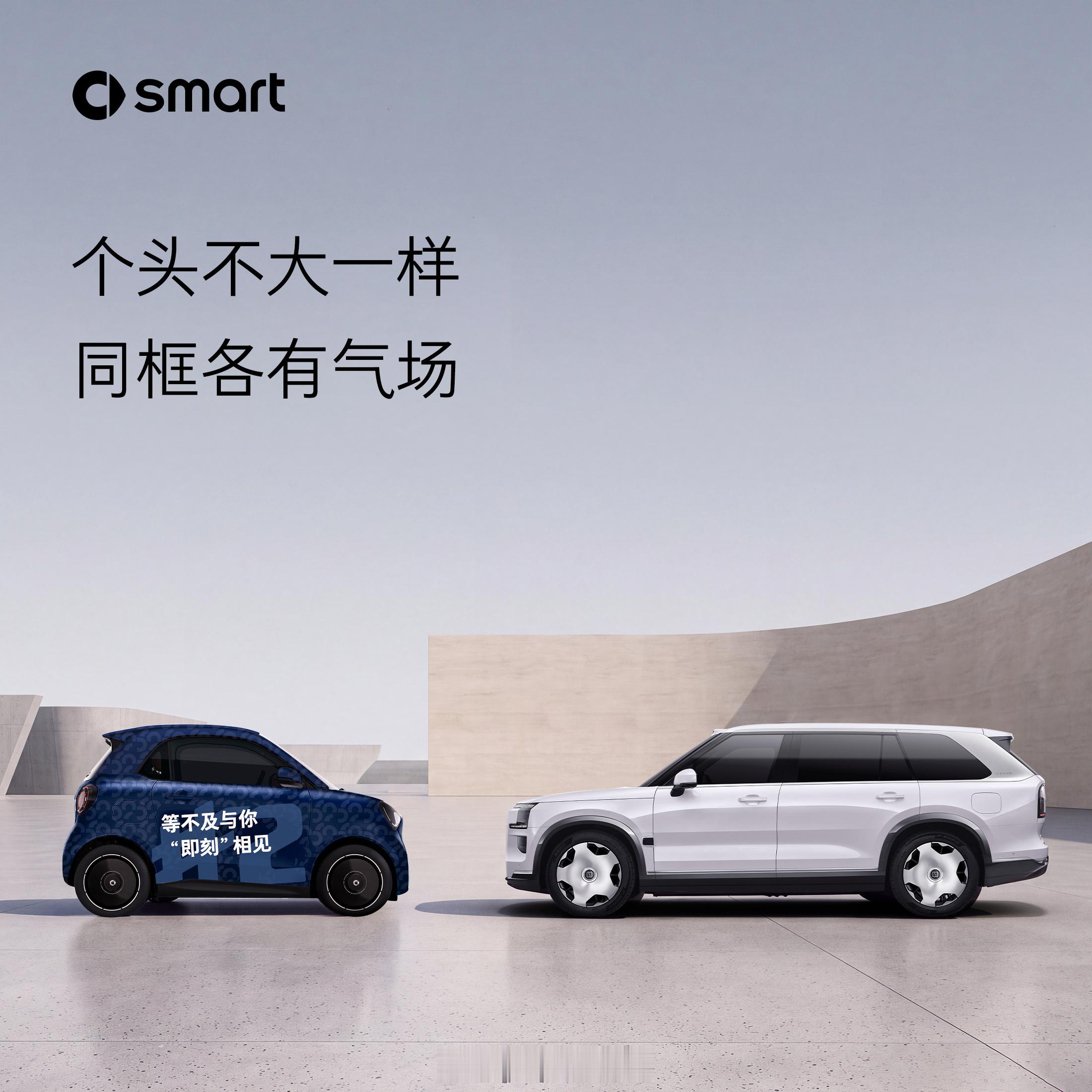 这就对味了，smart精灵2号真有样，帅的！[点赞]豪华不分大小全新smart精