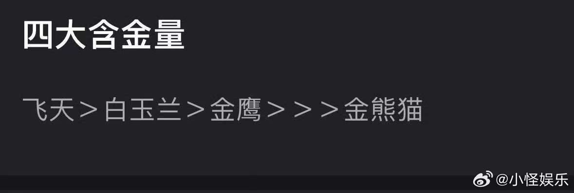 四大奖项含金量四大含金量四大奖项含金量 我不行了 ​​​